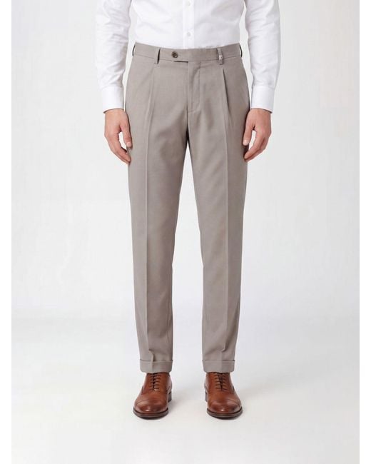 Myths Gray Wool Tailored Trousers for men