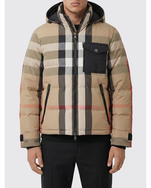 Burberry Natural Reversible Check Nylon Puffer Jacket for men
