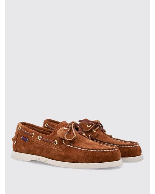 Zapatos Planos Mujer Sebago de color Brown