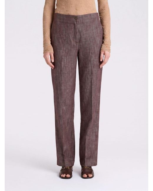 Momoní Purple MomonÌ Cotton Classic Trousers