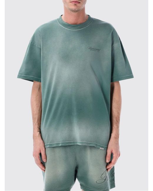Represent Green Cotton Logo T-Shirt for men