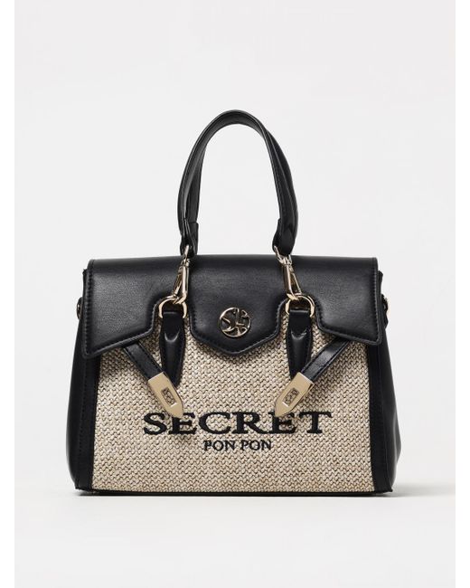Borsa Quiny di Secret Pon-pon in Black