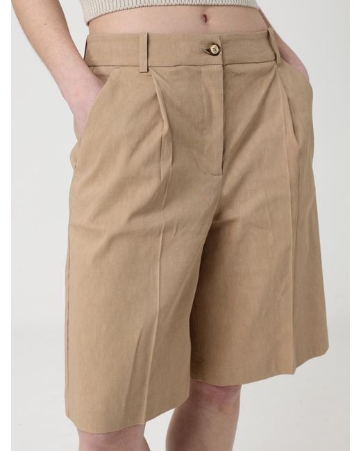 Pinko Natural Viscose Blend Shorts