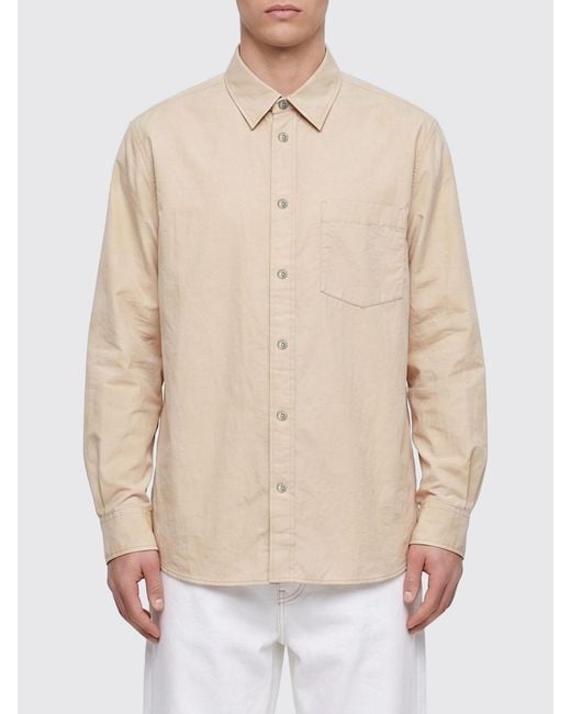 Lemaire Natural Cotton And Silk Shirt for men