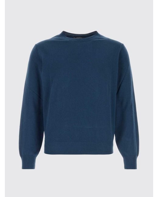 Canali Blue Basic Cotton Knit for men