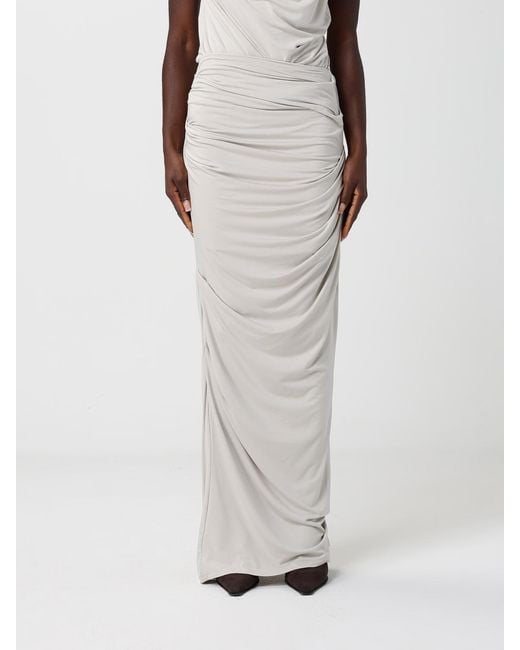 Entire studios White Draped Jersey Skirt