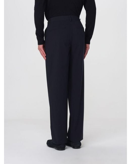 ARMANI EXCHANGE Blue Viscose Blend Chino Trousers for men