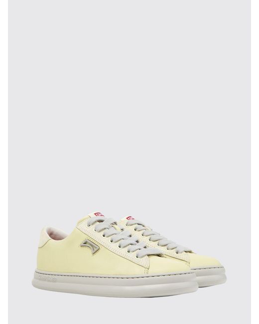 Camper Yellow Runner Leather Sneakers