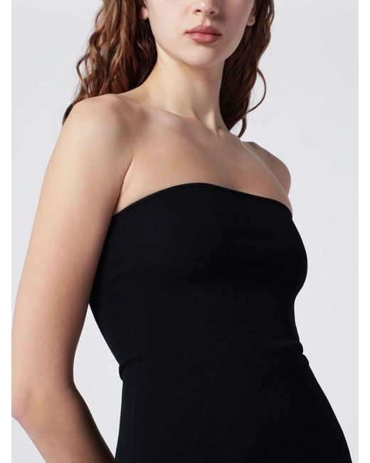 Entire studios Black Viscose Blend Midi Dress