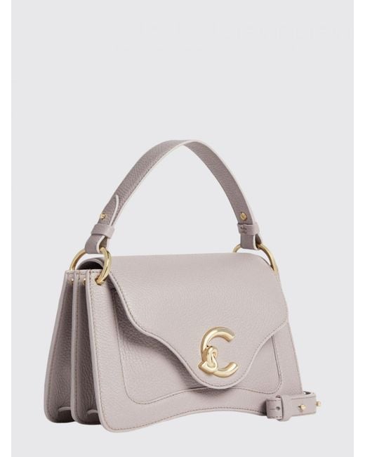 Coccinelle Natural C-Me Mini Hammered Leather Bag