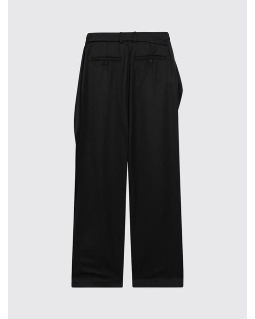 J.W. Anderson Black High-Waisted Wool Wide-Leg Tailored Trousers