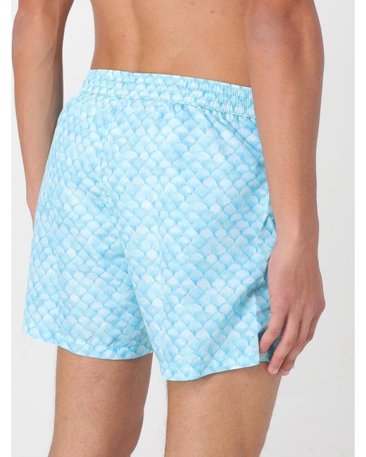 Kampos Blue Patterned Swimsuit for men