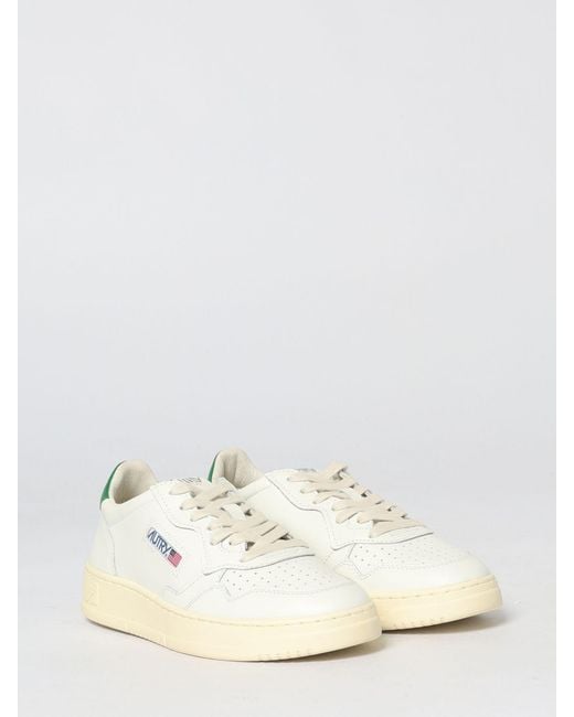 Autry Natural Medalist Low Leather Sneakers for men
