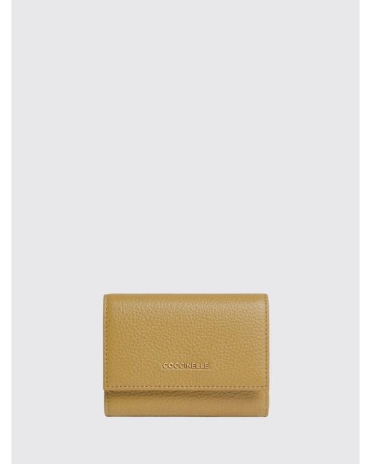Coccinelle Natural Metallic Soft Grained Leather Wallet