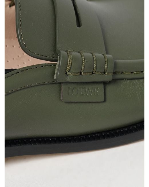 Loewe Green Loafers for men