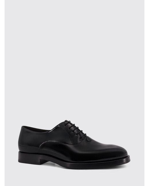 Brunello Cucinelli White Patent Leather Derby Shoes With Leather Sole for men