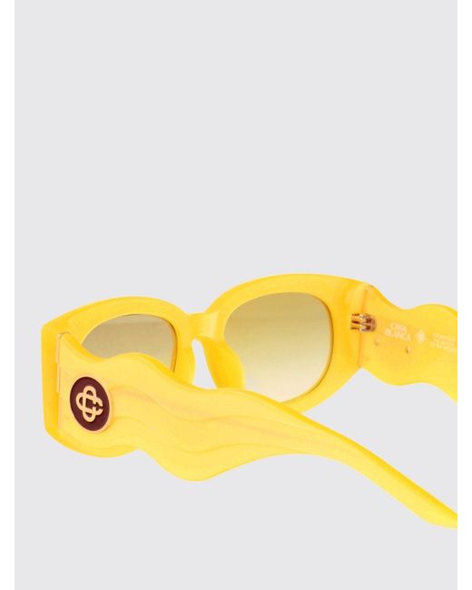 Casablanca Yellow Ew-020-08 Acetate Sunglasses for men