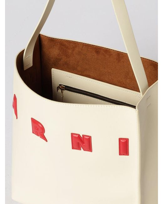 Marni Natural Museo Hobo Leather Bag