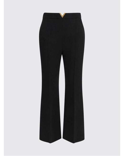 Valentino Black Classic Wool Trousers