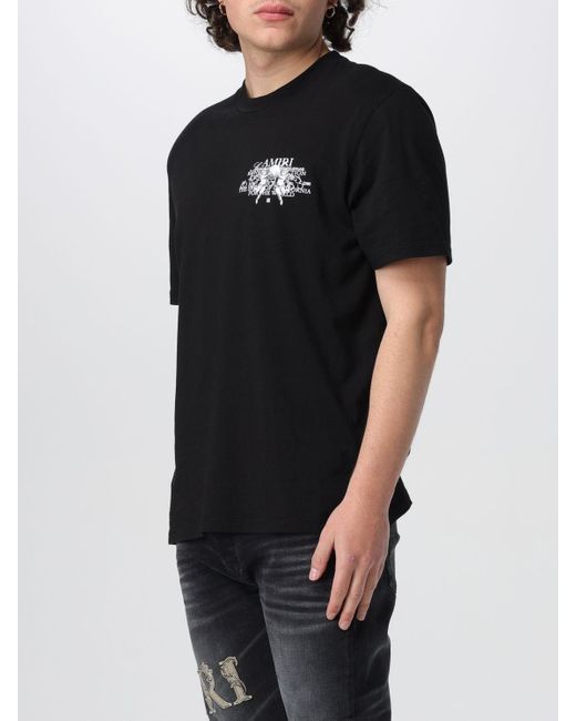 T-shirt in cotone di Amiri in Black da Uomo
