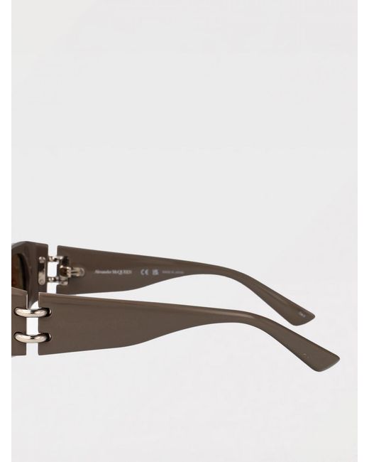 McQueen Natural Am0471S Acetate Sunglasses
