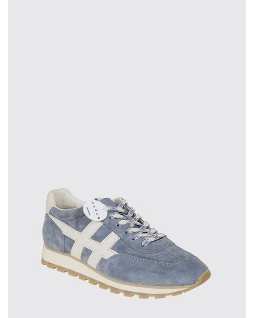 Hogan Blue 86Er Suede Sneakers for men