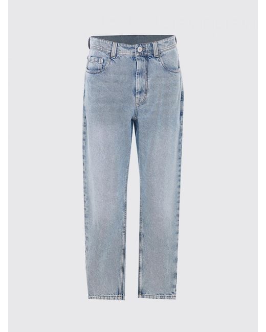 Brunello Cucinelli Blue Straight Cotton Jeans