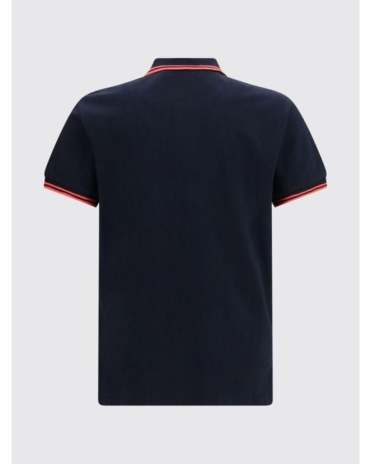 Vivienne Westwood Blue Orb Logo Cotton Polo With Contrast Tipping for men