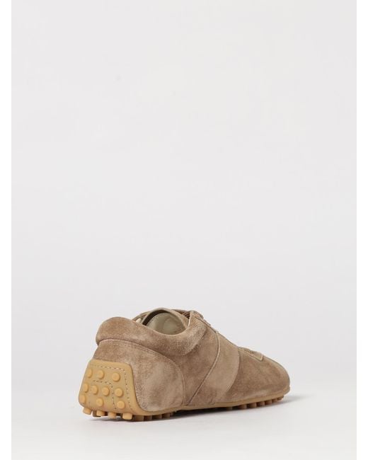 Tod's Natural Suede Sneakers