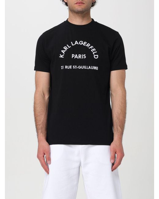 Karl Lagerfeld Black T-shirt for men