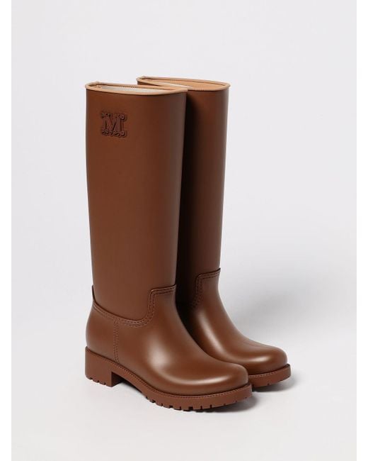 Botines Planos Mujer Max Mara de color Brown