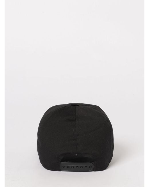 Rick Owens Black Cotton Canvas Love Hat for men