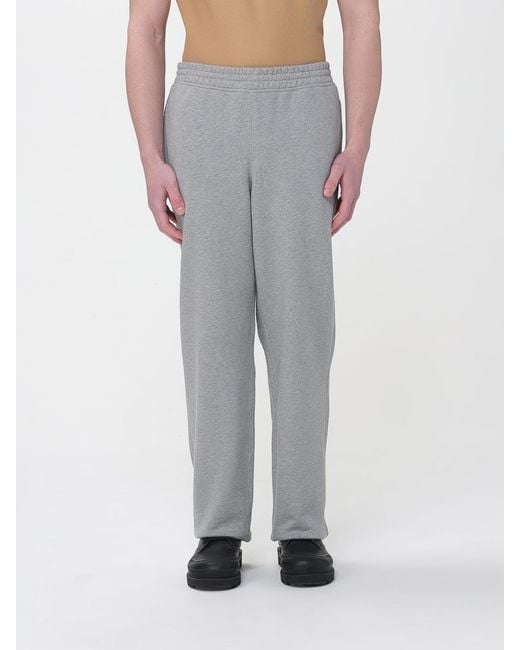Burberry Gray Cotton Jogging Pants for men