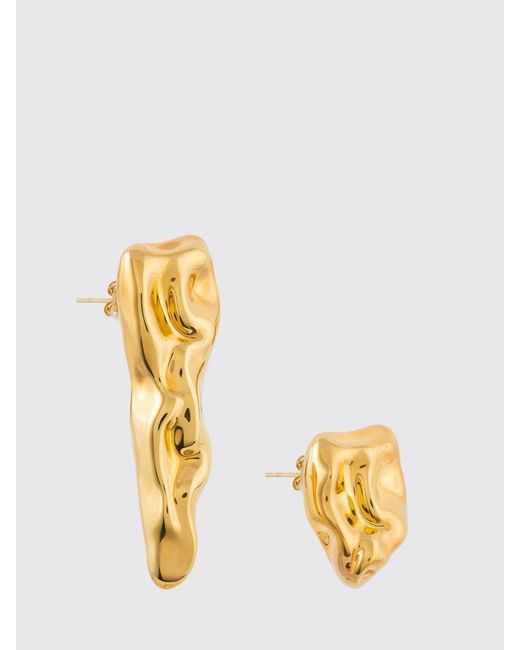 FEDERICA TOSI Metallic Tooth 18Kt Plated Bronze Earrings