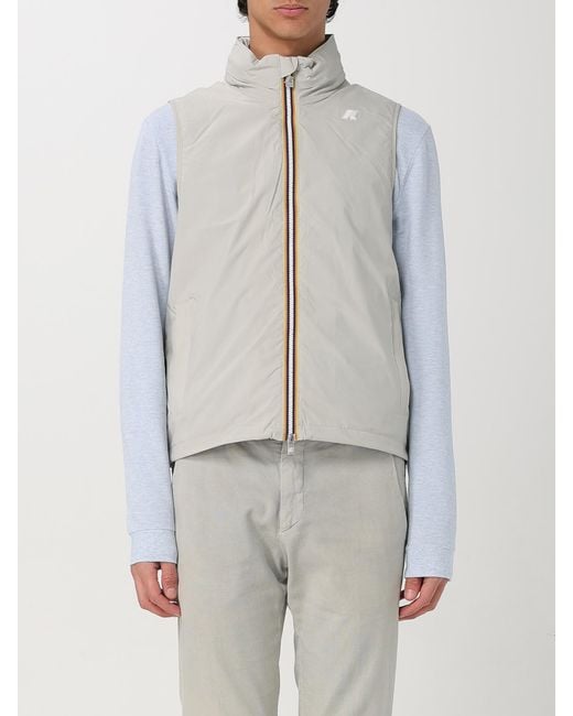 K-Way Gray Nylon Vest for men
