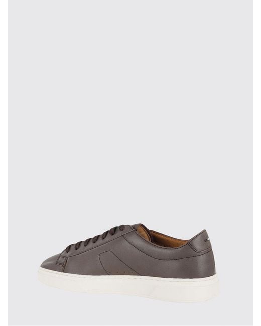 Boss Multicolor Leather Sneakers for men