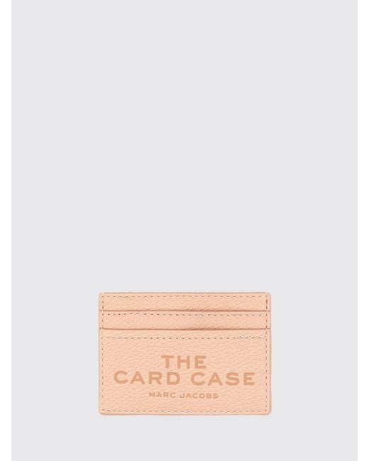 Marc Jacobs Natural The Card Case Grained Leather Card Holder