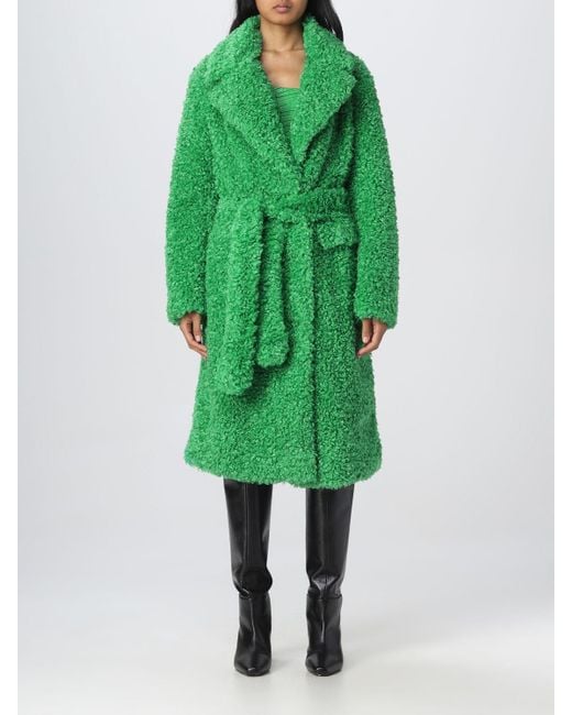 Pinko Green Fur Coats