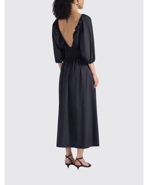 Liviana Conti Blue Cotton Blend Nilufar Dress