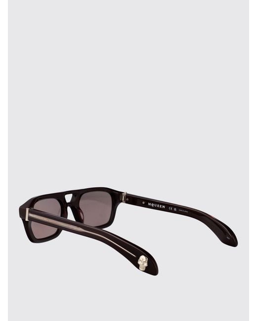 McQueen Gray Am0505S Acetate Sunglasses