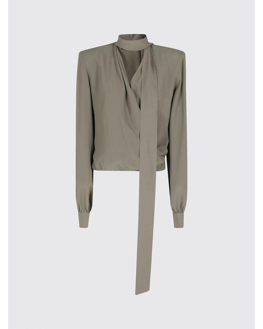 FEDERICA TOSI Gray Silk Blouse