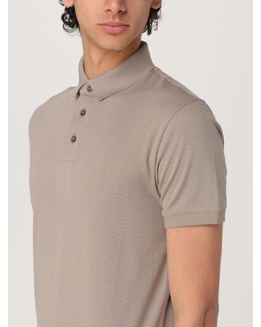 Emporio Armani Natural Short Sleeve Polo Shirt for men