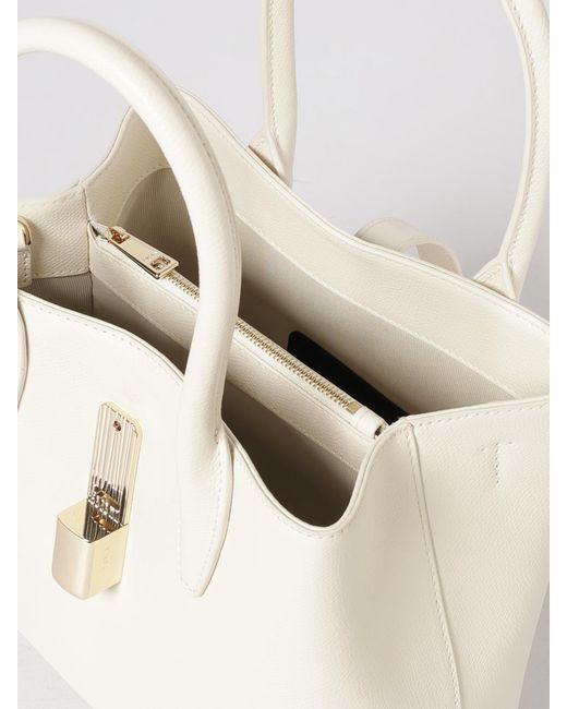 Furla Natural Goccia Grained Leather Bag