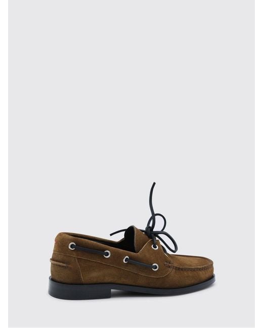 Aeyde White Suede Boat Loafers