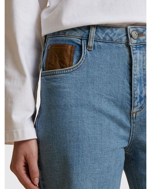 La Martina Blue Wide Leg Jeans