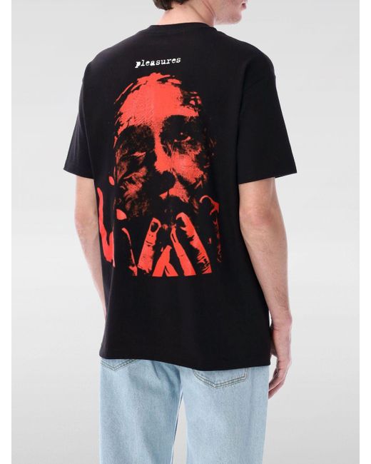 Camiseta Hombre Pleasures de hombre de color Red