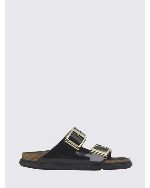Birkenstock White Arizona Brushed Leather Sandals