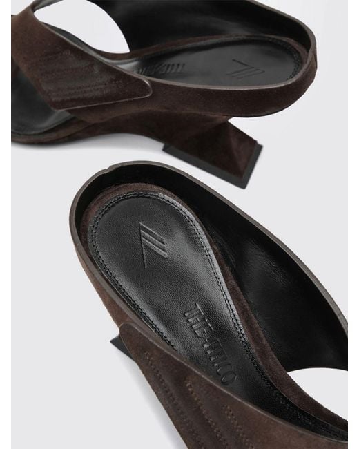 The Attico Brown Heeled Sandal