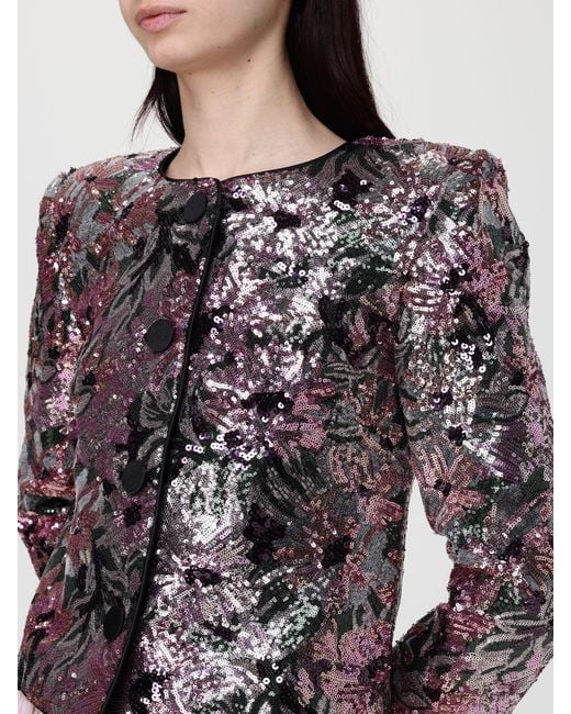 Self-Portrait Multicolor Sequin Blazer