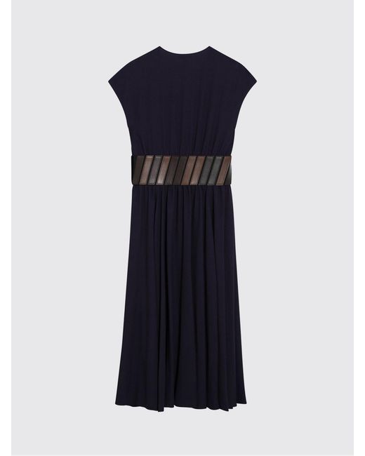 Alaïa Blue Viscose Midi Dress